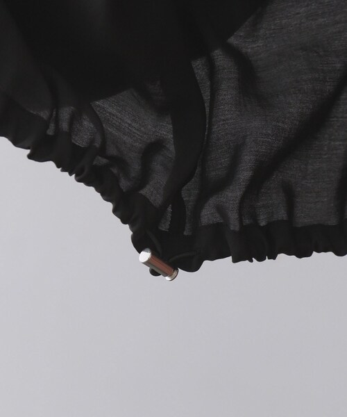 OPAQUE.CLIP（オペークドットクリップ）の「シアーランタンスリーブブルゾン【洗濯機洗い可】（ブルゾン・レディース・ブラック/アイボリー・42/40/38）」の7枚目の写真