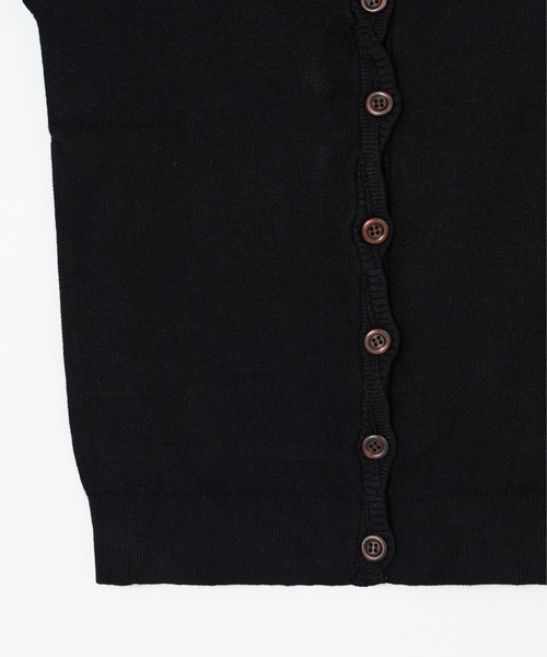 BEEDEN(ビーデン)の「CROSS BUTTON COMPACT KNIT TOPS(ニット/セーター・レディース・カモフラージュ/ブラック・FREE)」の12枚目の写真