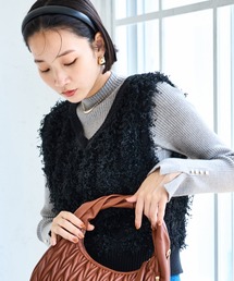 【2WAY】フリンジニットベスト