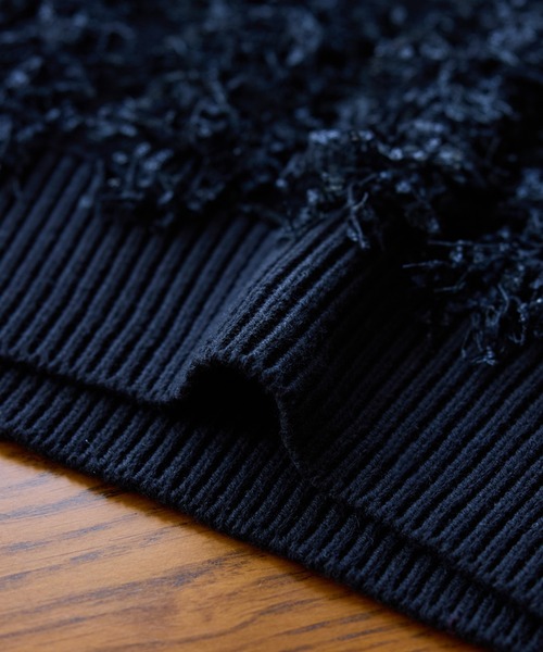 VIS(ビス)の「【2WAY】フリンジニットベスト(ベスト・レディース・ブラック系その他/キナリ・FREE)」の4枚目の写真