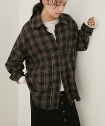Aunt Marie's | オーバーサイズルーズチェックシャツ(シャツ/ブラウス)