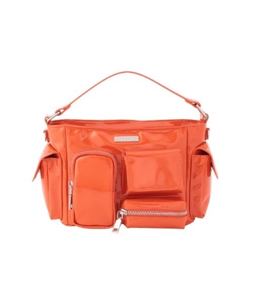 ☆アナスイ　マルチポケットチビバッグ　ハンド　ショルダー　エナメル　レッド ショルダーバッグ バッグ ANNA SUI NYC マルチポケットチビバッグ