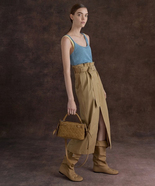 CHARLES & KEITH スエードウーブントップハンドバッグ Ivette イヴェット スエードウーブントップハンドルバッグ