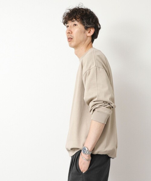 NOLLEY’S（ノーリーズ）の「度詰め引き揃え天竺 クラフトクジラ ワンポイントロンT 25AW（Tシャツ/カットソー・メンズ・ホワイト/グレイッシュベージュ/グレイッシュブルー・S/M/L/XL）」の17枚目の写真