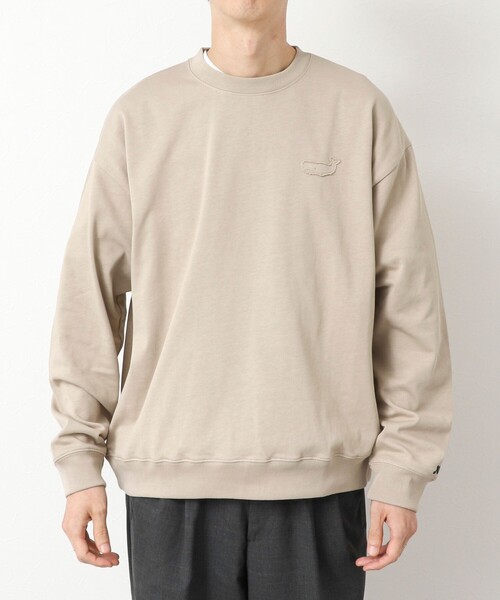 NOLLEY’S（ノーリーズ）の「度詰め引き揃え天竺 クラフトクジラ ワンポイントロンT 25AW（Tシャツ/カットソー・メンズ・ホワイト/グレイッシュベージュ/グレイッシュブルー・S/M/L/XL）」の10枚目の写真