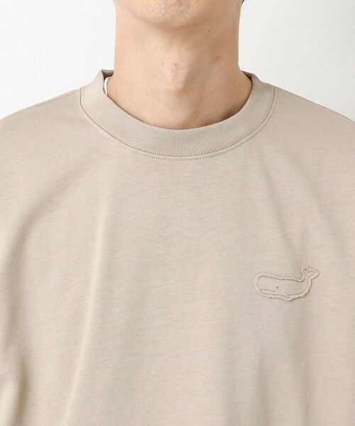 NOLLEY’S（ノーリーズ）の「度詰め引き揃え天竺 クラフトクジラ ワンポイントロンT 25AW（Tシャツ/カットソー・メンズ・ホワイト/グレイッシュベージュ/グレイッシュブルー・S/M/L/XL）」の13枚目の写真