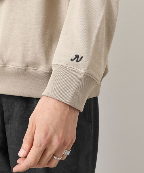 NOLLEY’S（ノーリーズ）の「度詰め引き揃え天竺 クラフトクジラ ワンポイントロンT 25AW（Tシャツ/カットソー・メンズ・ホワイト/グレイッシュベージュ/グレイッシュブルー・S/M/L/XL）」の5枚目の写真