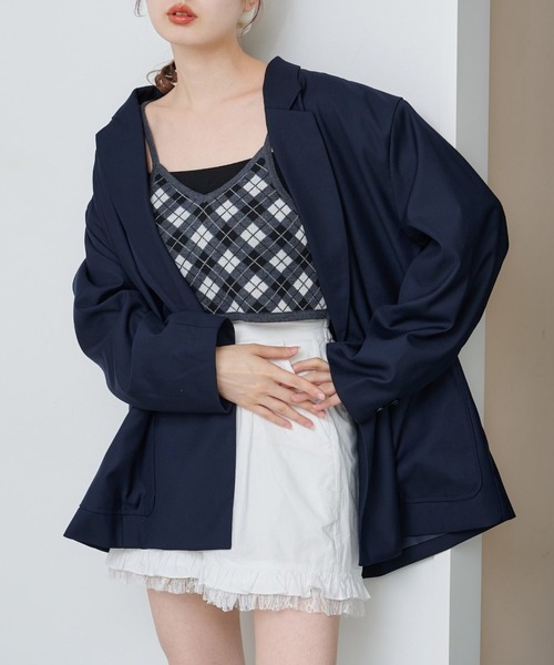 セール】【セットアップ対応】ダブルBIGジャケット（テーラード