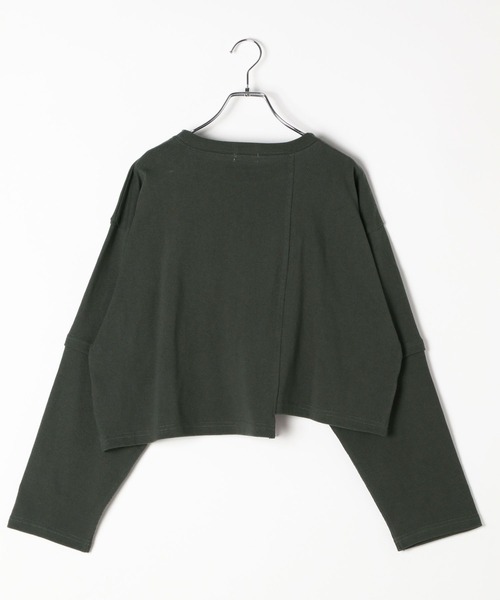 LEPSIM(レプシィム)の「リメイクライクプルオーバー 579852(Tシャツ/カットソー・レディース・チャコールグレー/オフホワイト/ライトベージュ・FREE)」の22枚目の写真