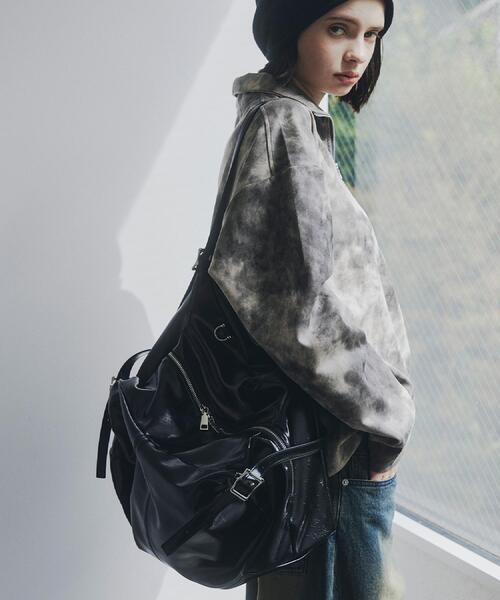 tk.TAKEO KIKUCHI(ティーケータケオキクチ)の「デフォーメッドボストンBAG(ボストンバッグ・メンズ・ブラック/ブラウン系1・00)」の16枚目の写真