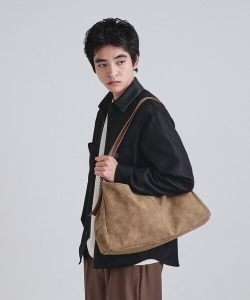 tk.TAKEO KIKUCHI(ティーケータケオキクチ)の「デフォーメッドボストンBAG(ボストンバッグ・メンズ・ブラック/ブラウン系1・00)」の10枚目の写真