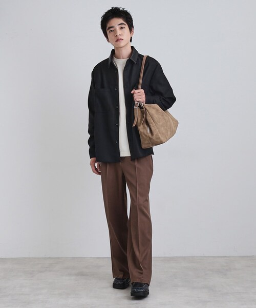 tk.TAKEO KIKUCHI(ティーケータケオキクチ)の「デフォーメッドボストンBAG(ボストンバッグ・メンズ・ブラック/ブラウン系1・00)」の11枚目の写真