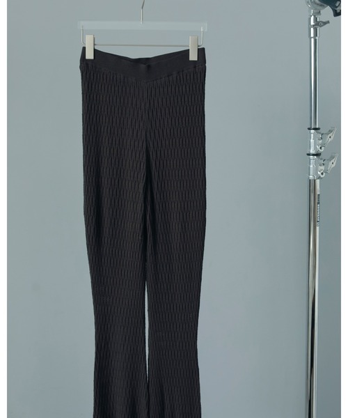 anuke(アンヌーク)の「Knit Flare Leggings(その他パンツ・レディース・ボルドー/チャコールグレー・38inch/36inch)」の10枚目の写真