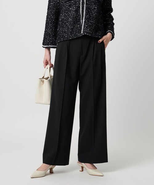 トロピカル 2タック ワイドパンツ ストレッチ（スラックス）｜UNITED