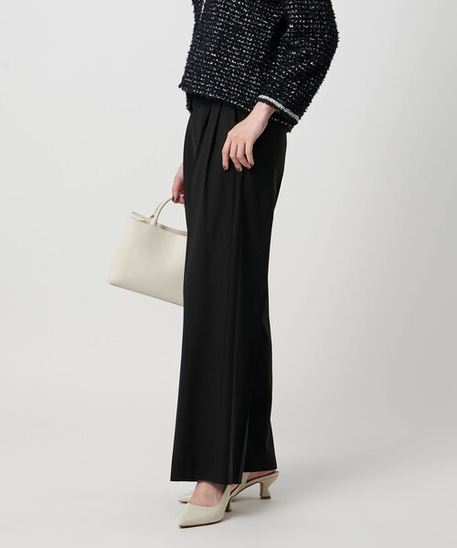 UNITED ARROWS(ユナイテッドアローズ)の「トロピカル 2タック ワイドパンツ ストレッチ(スラックス・レディース・ダークブラウン/モカ/ブラック/ダークグレー/その他9・34/36/38/40)」の8枚目の写真