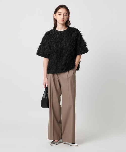 UNITED ARROWS(ユナイテッドアローズ)の「トロピカル 2タック ワイドパンツ ストレッチ(スラックス・レディース・ダークブラウン/モカ/ブラック/ダークグレー/その他9・34/36/38/40)」の13枚目の写真