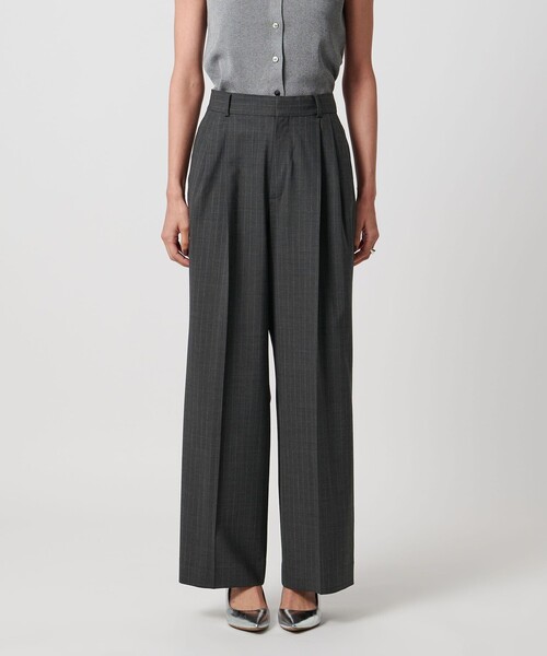 UNITED ARROWS(ユナイテッドアローズ)の「トロピカル 2タック ワイドパンツ ストレッチ(スラックス・レディース・ダークブラウン/モカ/ブラック/ダークグレー/その他9・34/36/38/40)」の17枚目の写真