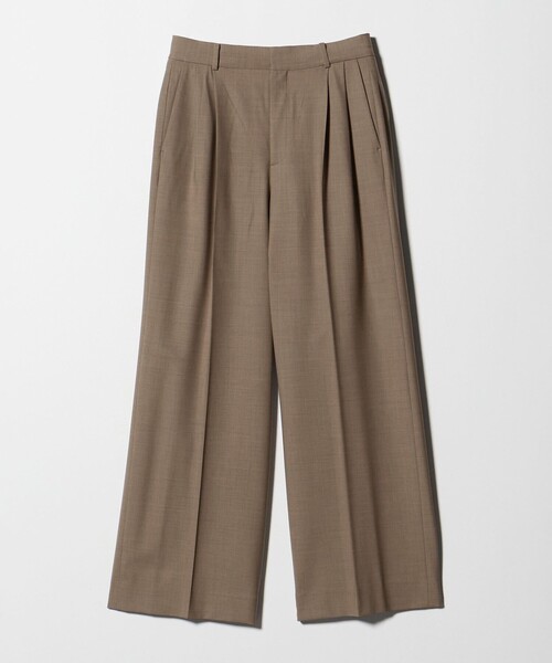 UNITED ARROWS(ユナイテッドアローズ)の「トロピカル 2タック ワイドパンツ ストレッチ(スラックス・レディース・ダークブラウン/モカ/ブラック/ダークグレー/その他9・34/36/38/40)」の20枚目の写真