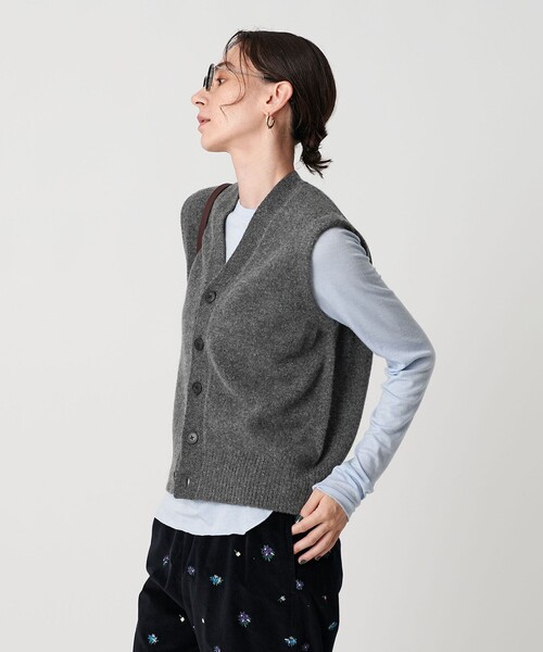 セール】ウールカシミヤブレンド アクア ニットベスト（ベスト