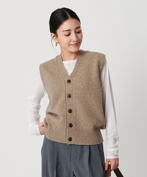 ウールカシミヤブレンド アクア ニットベスト（ベスト）｜BEAUTY&YOUTH