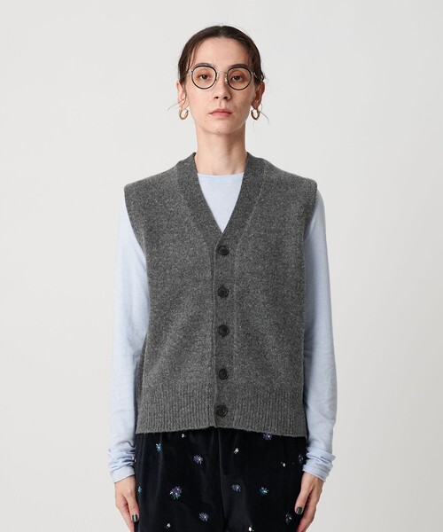 セール】ウールカシミヤブレンド アクア ニットベスト（ベスト