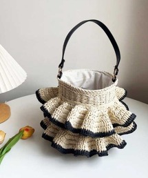 AMELY | フリルデザイン ミニハンドバッグ(ハンドバッグ)