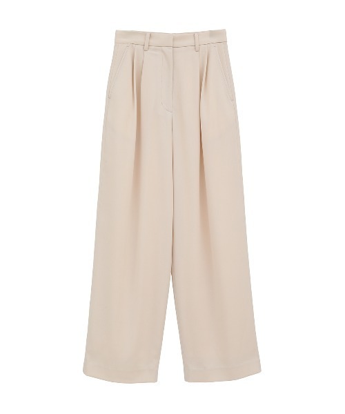 CLANE（クラネ）の「BASIC TUCK PANTS（スラックス・レディース・ブラック/アイボリー/ミント・1/0/2）」の21枚目の写真