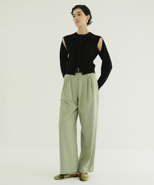 BASIC TUCK PANTS（スラックス）｜CLANE（クラネ）のファッション通販