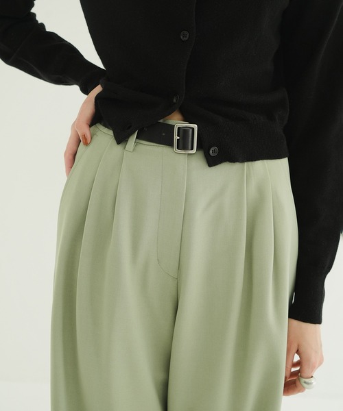 BASIC TUCK PANTS（スラックス）｜CLANE（クラネ）のファッション通販