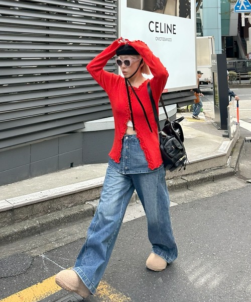 Alley Tokyo（アリートーキョー）の「ラップスカート巻きデニム（デニムパンツ・レディース・ブルー・FREE）」の12枚目の写真