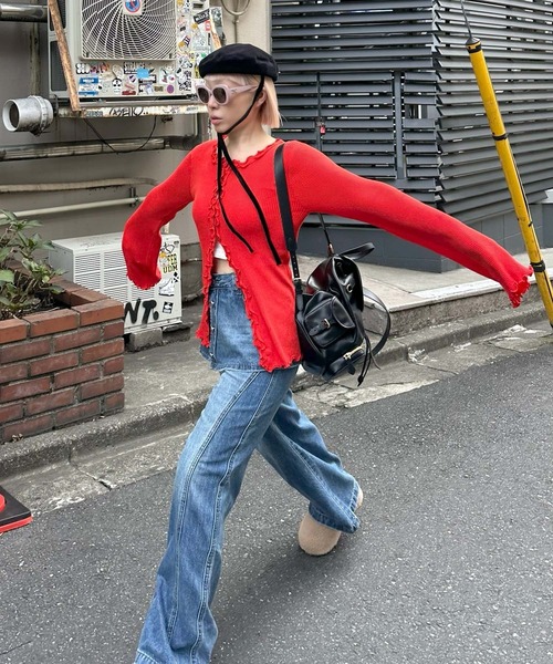 Alley Tokyo（アリートーキョー）の「ラップスカート巻きデニム（デニムパンツ・レディース・ブルー・FREE）」の16枚目の写真