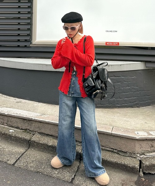 Alley Tokyo（アリートーキョー）の「ラップスカート巻きデニム（デニムパンツ・レディース・ブルー・FREE）」の18枚目の写真