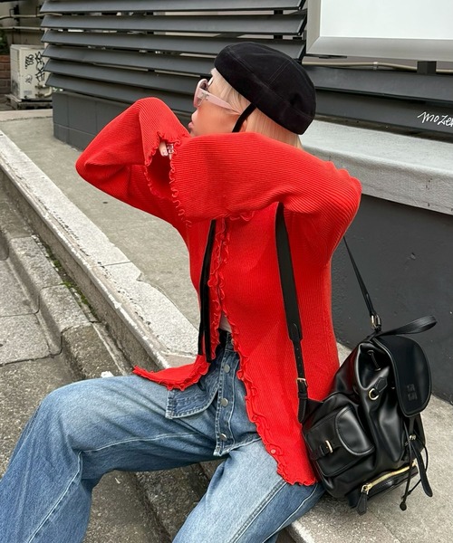 Alley Tokyo（アリートーキョー）の「ラップスカート巻きデニム（デニムパンツ・レディース・ブルー・FREE）」の17枚目の写真