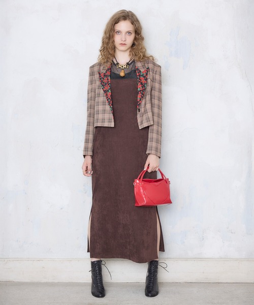 Cepica（セピカ）の「スエードスリップワンピース（ワンピース・レディース・ブラウン・FREE）」の3枚目の写真