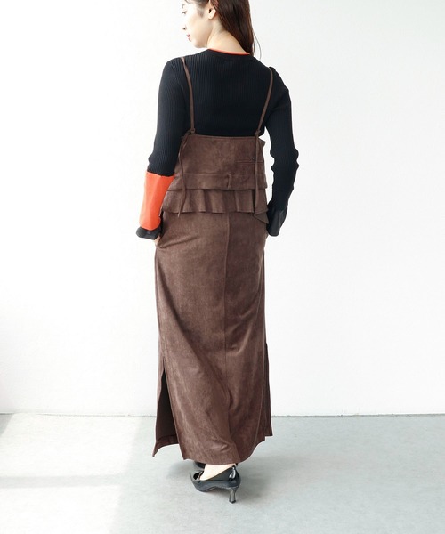 Cepica（セピカ）の「スエードスリップワンピース（ワンピース・レディース・ブラウン・FREE）」の7枚目の写真