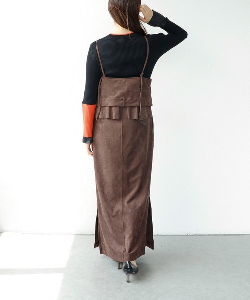 Cepica（セピカ）の「スエードスリップワンピース（ワンピース・レディース・ブラウン・FREE）」の9枚目の写真