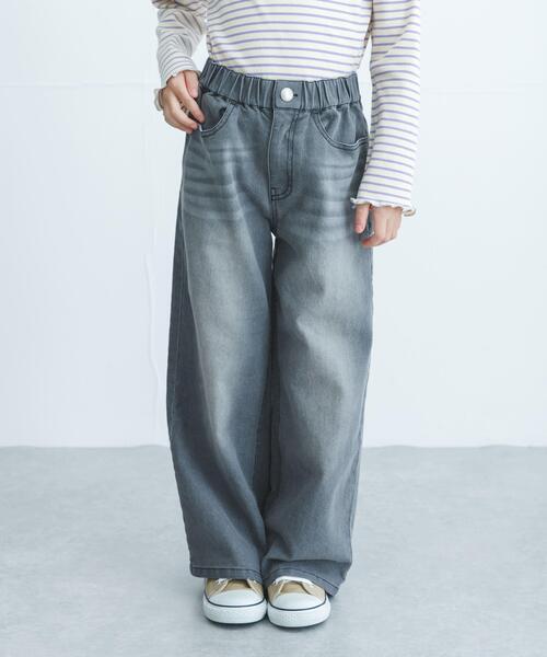 URBAN RESEARCH DOORS（アーバンリサーチドアーズ）の「デニムイージーパンツ(KIDS)（その他パンツ・キッズ・グレー/ブルー・120/105/135）」の2枚目の写真