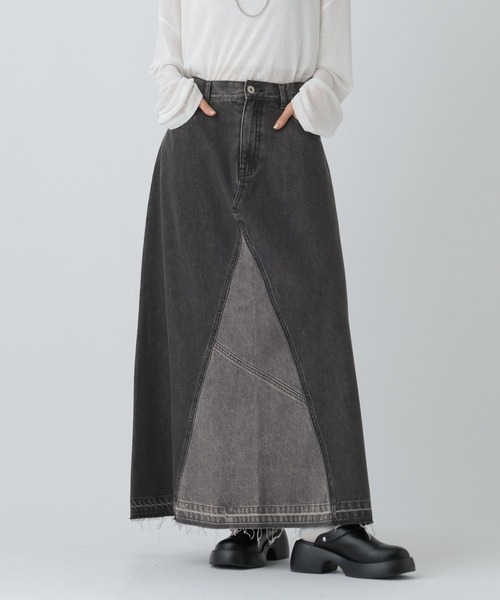 LEPSIM（レプシィム）の「リメイクデニムスカート　497362（デニムスカート・レディース・ブルー/ブラック・FREE）」の17枚目の写真