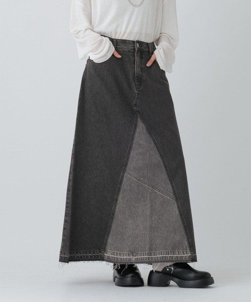 LEPSIM（レプシィム）の「リメイクデニムスカート　497362（デニムスカート・レディース・ブルー/ブラック・FREE）」の18枚目の写真