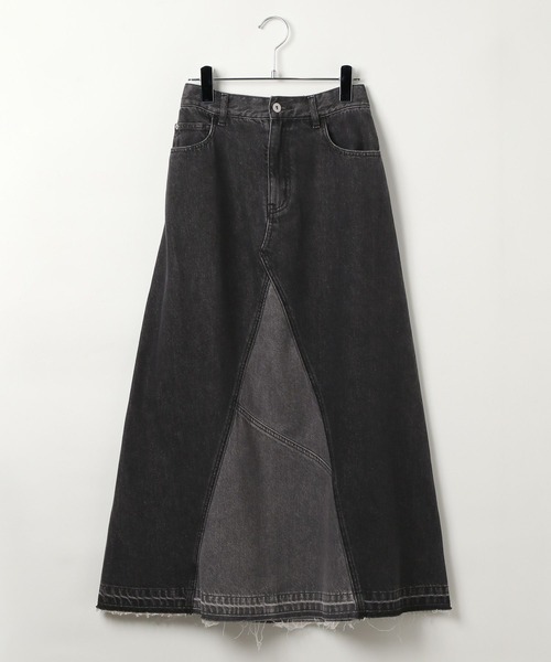 LEPSIM（レプシィム）の「リメイクデニムスカート　497362（デニムスカート・レディース・ブルー/ブラック・FREE）」の7枚目の写真