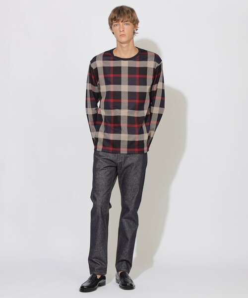 CB CRESTBRIDGE(シービークレストブリッジ)の「クレストブリッジチェックプルオーバー(Tシャツ/カットソー・レディース・ブルー系その他7/ネイビー・2/1/3)」の4枚目の写真