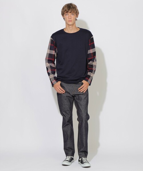 CB CRESTBRIDGE(シービークレストブリッジ)の「クレストブリッジチェックプルオーバー(Tシャツ/カットソー・レディース・ブルー系その他7/ネイビー・2/1/3)」の10枚目の写真