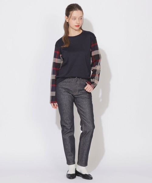 CB CRESTBRIDGE(シービークレストブリッジ)の「クレストブリッジチェックプルオーバー(Tシャツ/カットソー・レディース・ブルー系その他7/ネイビー・2/1/3)」の11枚目の写真