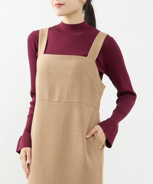 Tiara（ティアラ）の「ハイネックリブニット（ニット/セーター・レディース・ブラック/イエロー/ボルドー/ブラウン・FREE）」の2枚目の写真