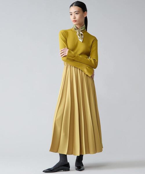 Tiara（ティアラ）の「ハイネックリブニット（ニット/セーター・レディース・ブラック/イエロー/ボルドー/ブラウン・FREE）」の13枚目の写真