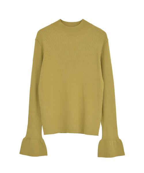 Tiara（ティアラ）の「ハイネックリブニット（ニット/セーター・レディース・ブラック/イエロー/ボルドー/ブラウン・FREE）」の8枚目の写真