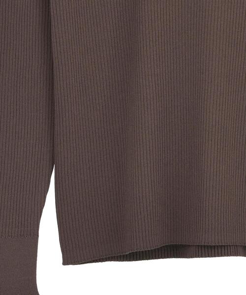 Tiara（ティアラ）の「ハイネックリブニット（ニット/セーター・レディース・ブラック/イエロー/ボルドー/ブラウン・FREE）」の11枚目の写真