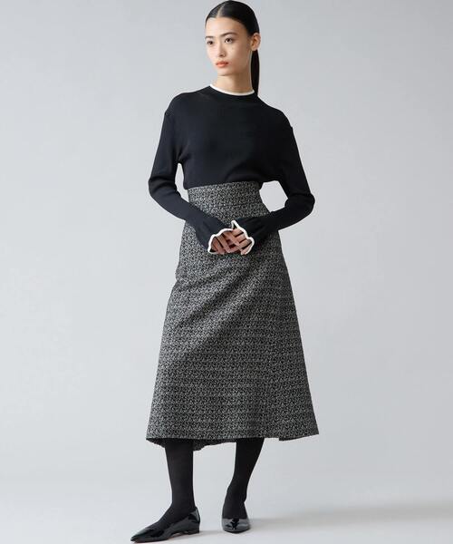 Tiara（ティアラ）の「ハイネックリブニット（ニット/セーター・レディース・ブラック/イエロー/ボルドー/ブラウン・FREE）」の7枚目の写真