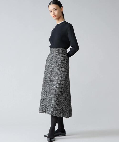 Tiara（ティアラ）の「ハイネックリブニット（ニット/セーター・レディース・ブラック/イエロー/ボルドー/ブラウン・FREE）」の9枚目の写真