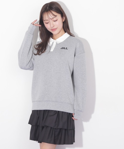 【期間限定:お値下げ】et.UNIVER フリルセットアップ Sサイズ ◇Emsexcite◇ 襟フリルセーラー半袖BL[品番：RTGW0001930
